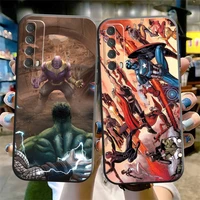 popular marvel phone case for huawei y7s y9a y6 2019 y7p 2020 y8s y7 2019 y9 2019 silicone cover liquid silicon funda coque