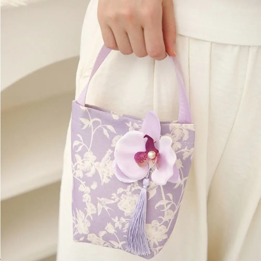 Цветочный праздничный сахарный мешок бабочка орхидея цветок кулон корейский
