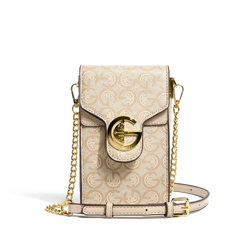 

Versatile Luxury Crossbody Bag Retro Lock Button Women Shoulder Bag Fashion Contrast Color Delicate Small Square Bag 2023 New