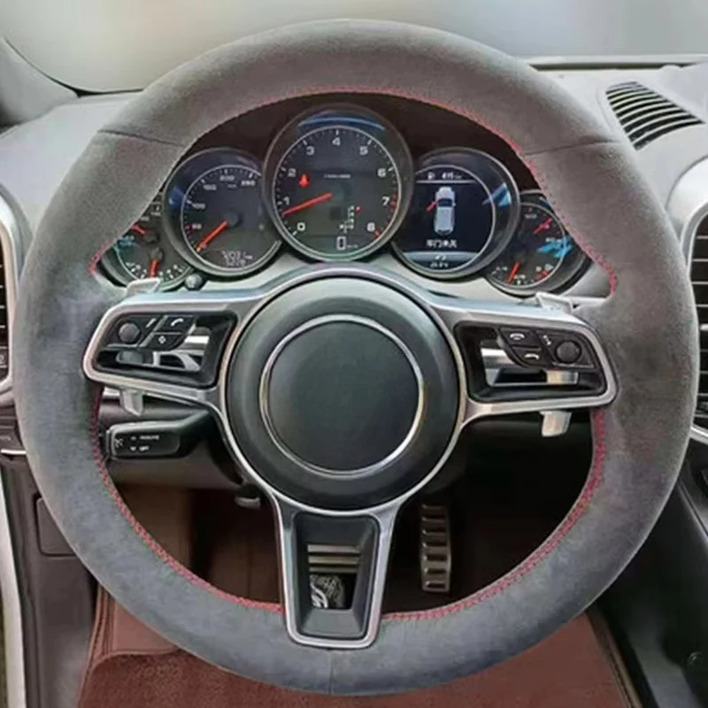 

Сделай Сам, удобная замша на заказ для Porsche Macan Cayenne 2015-2016, автозапчасти, автомобильные аксессуары