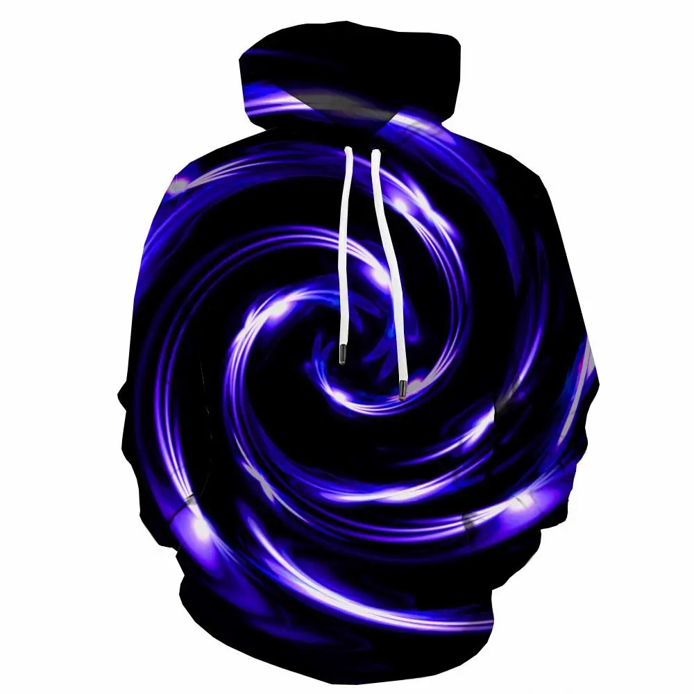 

Somepet Brand Dizziness Hoodie Men Black Hole Hooded Casual Purple Hoody Anime Harajuku 3d Printed Hoodie Print Unisex Funny