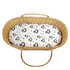 Матрас для новорожденных, простыня для пеленания, постельное белье, мультяшный принт, крышка колыбели