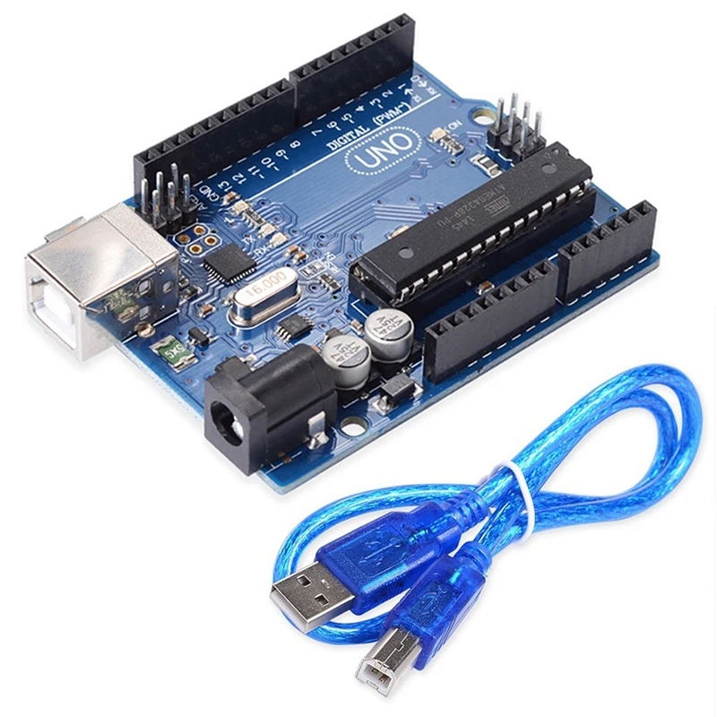 

For UNO R3 MEGA328P Development Board Motherboard With USB Cable DIY Starter Kit