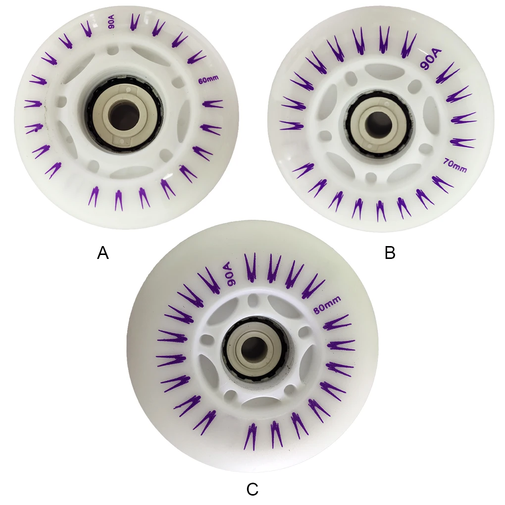 

Набор из 4 роликов для коньков, светодиодное освещение, противоскользящее профессиональное крепление для скейтборда