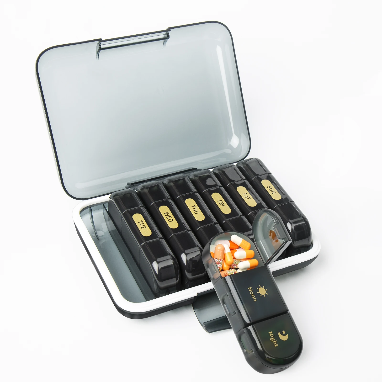 Органайзер для таблеток на неделю 21/24 отделений 3 раза в день