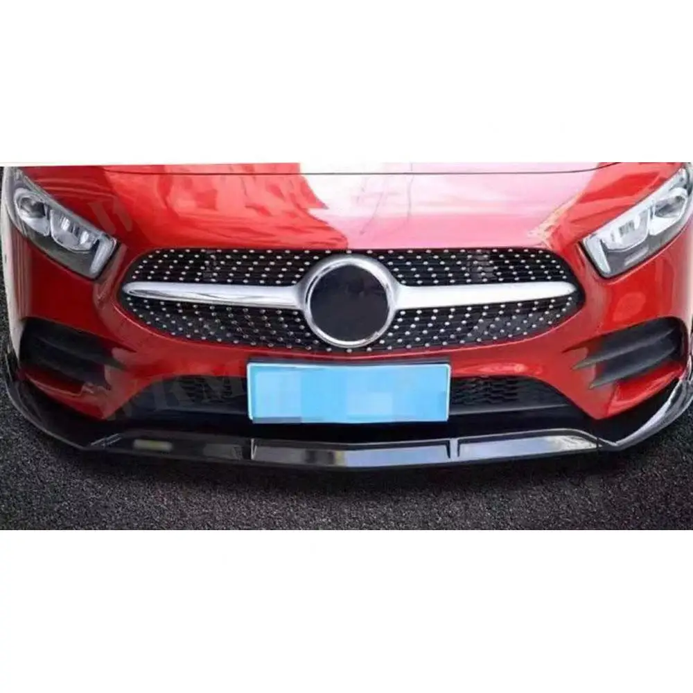 Передний спойлер из АБС-пластика для класса A Mercedes Benz W176 A200 Sport 2019 трехсекционный