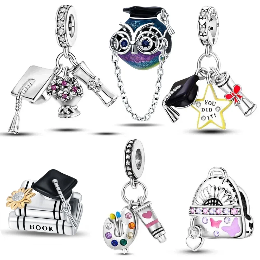 Подвеска из серебра 925 пробы для оригинального браслета ожерелья ювелирных