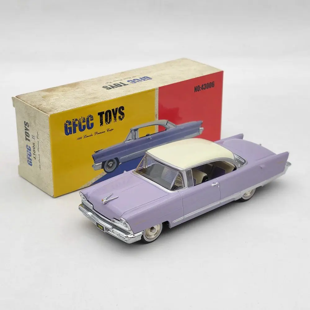 

GFCC TOYS 1:43 For 1956 Lincoln Premiere Coupe #43006B Alloy Car Model Limited Collection Purple