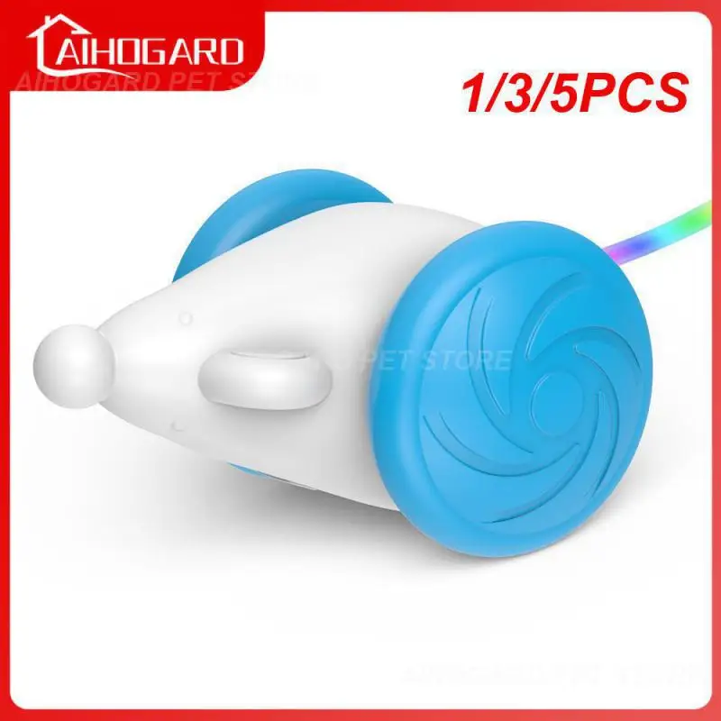 

1/3/5PCS Automatic Interactive Cat Toys Mouse Kittens Play Ball Electronic Rat Cats Indoor Toys with LED Light Tail Smart Cat