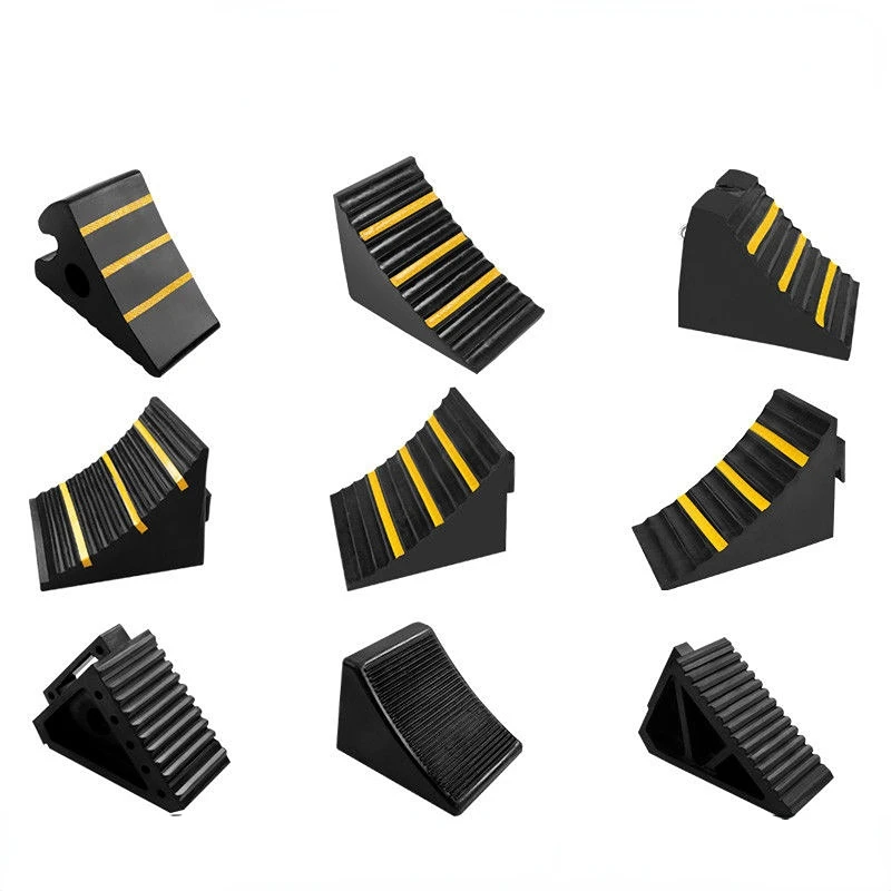 

Portable Car Motorcycle Ramp Anti-skid Stop Triangle Wood Truck Car Tire Natural Rubber Parking Stop Car Skid Mainland China