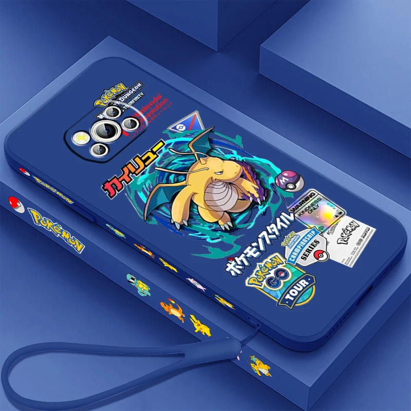 Чехол для телефона из ТПУ с покемоном Mimikyu драгонитом жидким левым канатом Xiaomi Mi