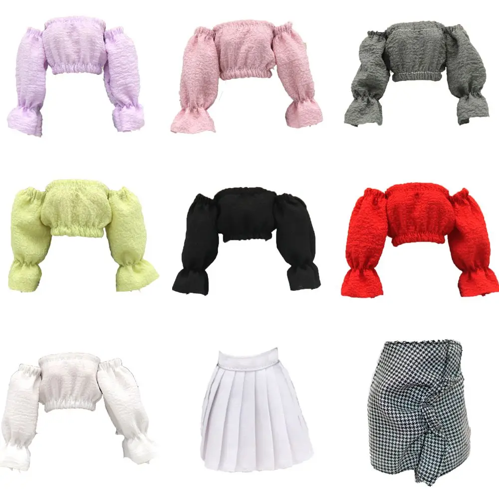 

Kawaii Doll Clothes Newest Cute Bodysuit T-shirt Skirt Suitable For 29cm Doll Daily Casual Clothing Accessories for Girls Gift
