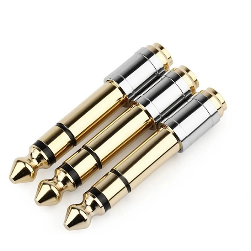 Hot-6.35Mm To 3 5 Mm конвертеры 1/4 Inch Male 1/8 Female 6 35 Jack наушники аудио адаптер разъем