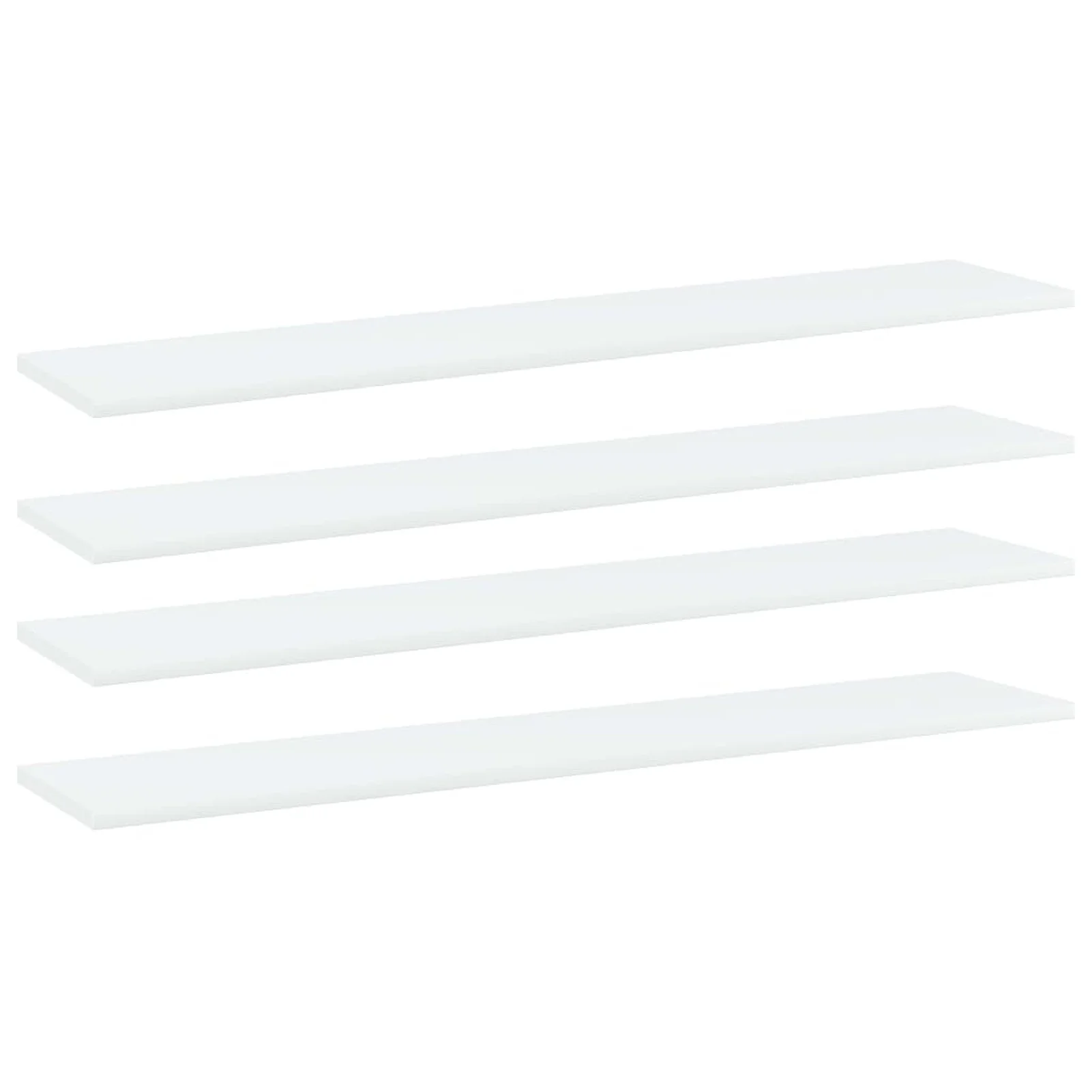 

Bookshelf Boards 4 pcs White 39.4"x7.9"x0.6" Chipboard