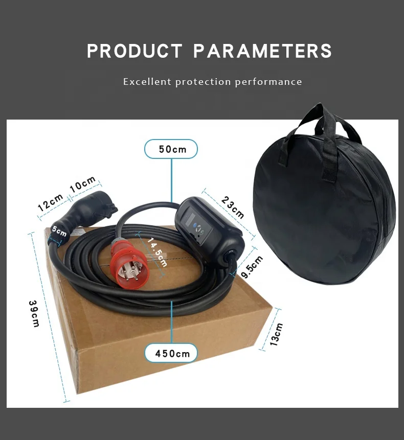 Быстрое зарядное устройство для электромобиля 380 В переменного тока 16 А 11 кВт