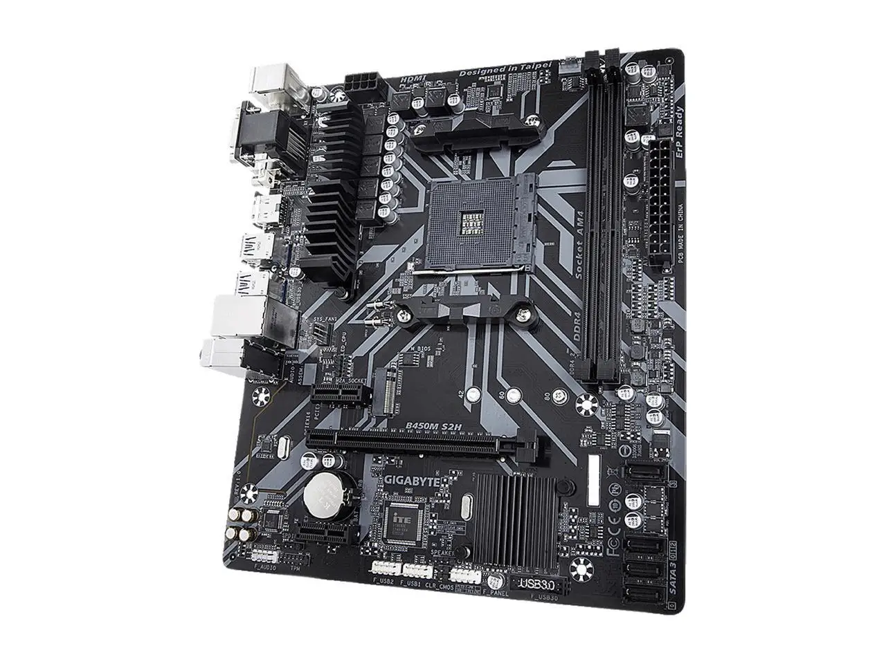 Материнская плата GIGABYTE B450M S2H (rev. 1.x) - купить по выгодной цене на Янд