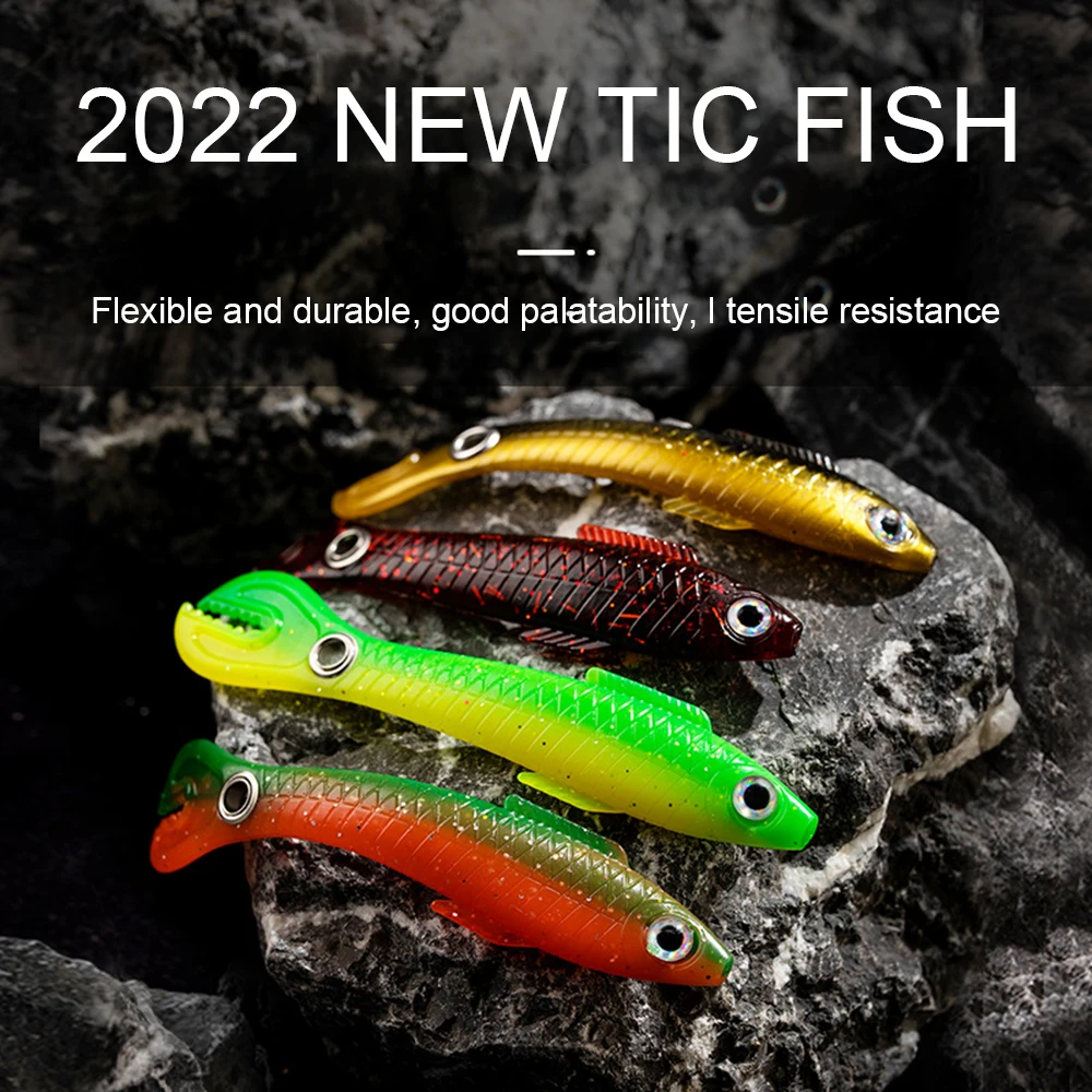 

5pcs Fake Lures Artificial Fishing Baits Soft Mimic False Fish Bait Kits Mudfish Fishing Lure Kits Fishing Tools Ys-buy