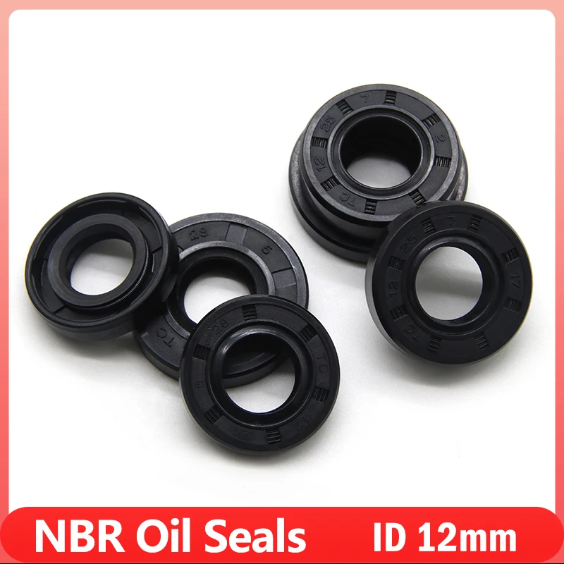2/5/10 шт. черные масляные уплотнения NBR ID12 мм TC-12*19/20/21/22/23/24/25/26/28/30/32/35*5/6/7/8/10 прокладка