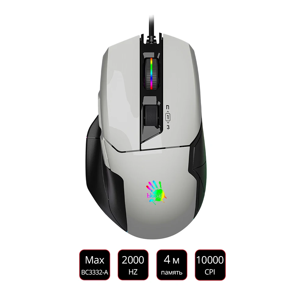 

Мышь A4 Bloody W70 Max оптическая (10000dpi) USB