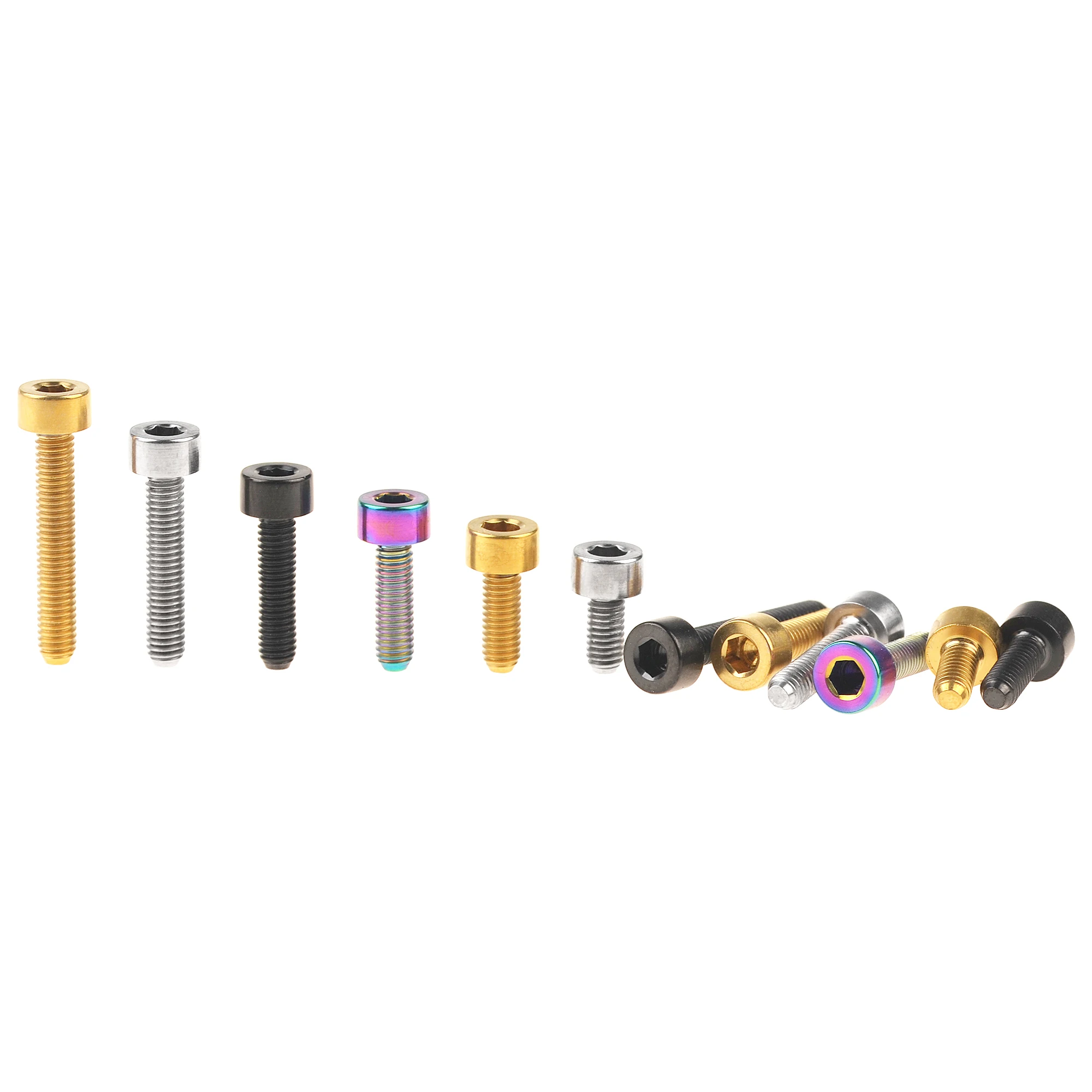 Weiqijie Титановые болты M3x6 8 10 12 15 18 мм Алленовый ключ Стигма Винты для крепления седла и рулевого устройства горного и шоссейного велосипеда.