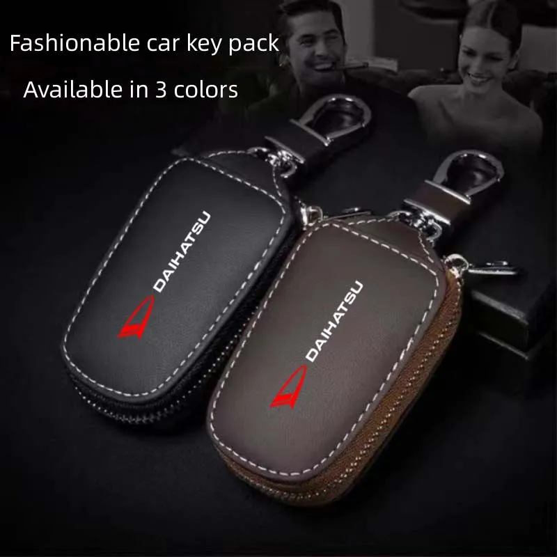 

Car keycase leather remote control protective cover for Daihatsu Terios Sirion Yrv Feroza Charade Mira keycase