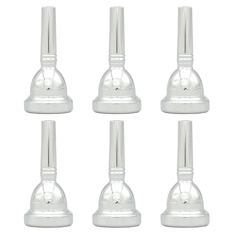 

6X Alto Trombone Copper Mouthpiece Mouth Piece 6.5AL Silver