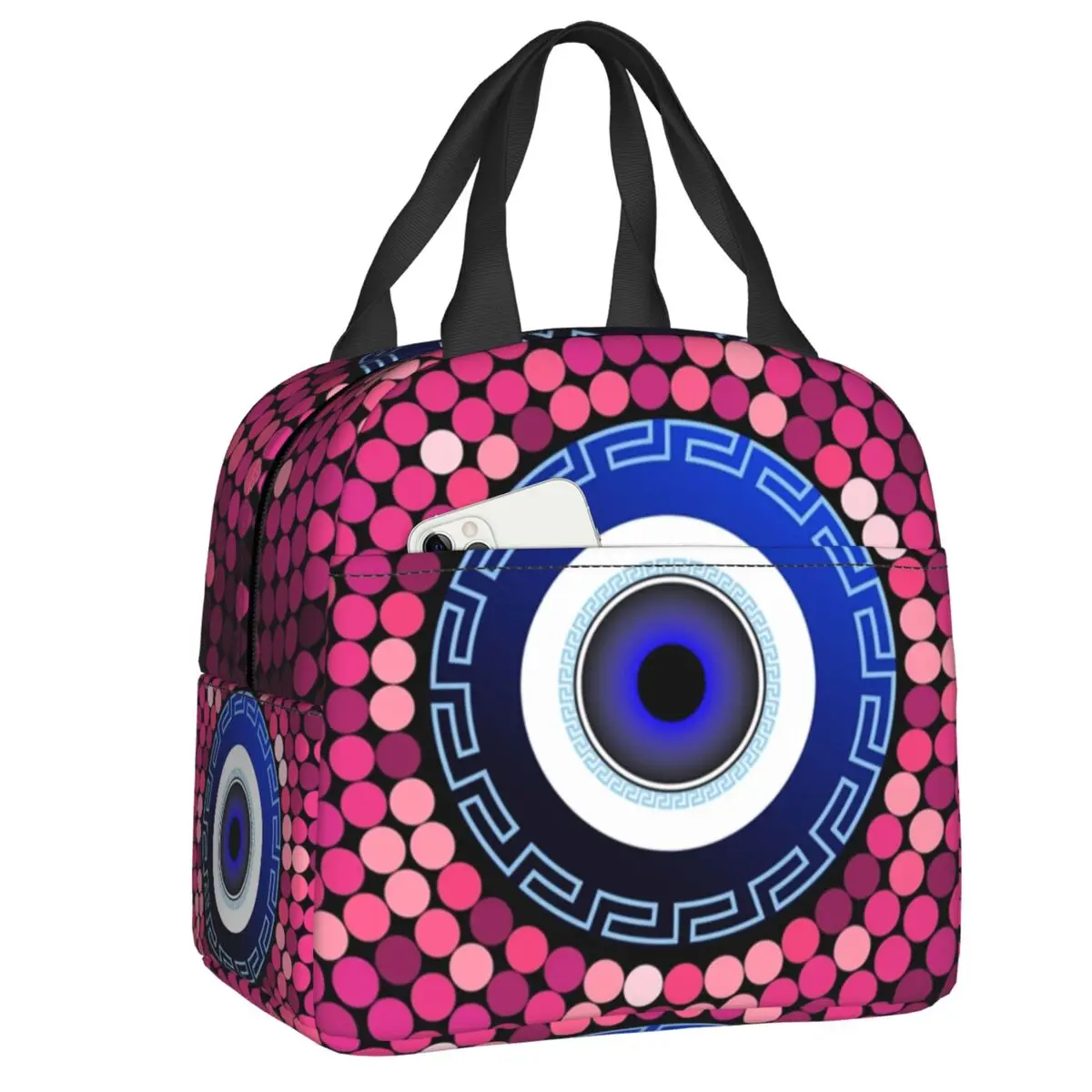 

Пурпурный дизайн, перезаряжаемый Ланч-бокс для женщин, водостойкий турецкий счастливый очаровательный термальный охладитель, изолированн...