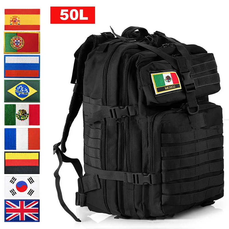 

Рюкзак 30 л/50 л для путешествий на открытом воздухе, нейлоновая Военная походная сумка, водонепроницаемые Рюкзаки, армейская Сумка для кемпинга, походов и охоты