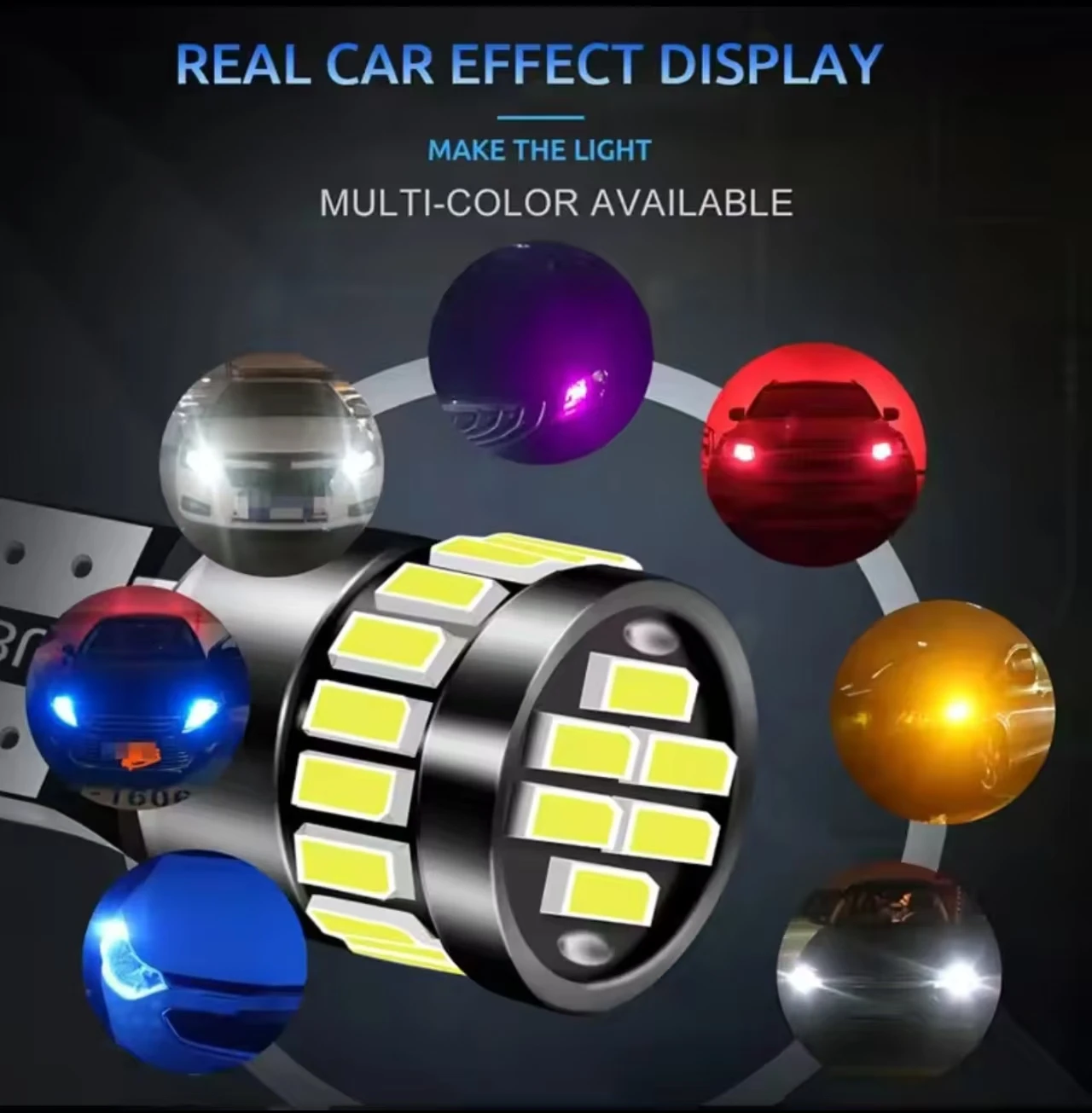 Фото 2x W5W T10 21SMD светодиодные лампы Canbus для салона автомобиля, лампы для парковки, позиционная лампа, купольные лампы для чтения с картой №4