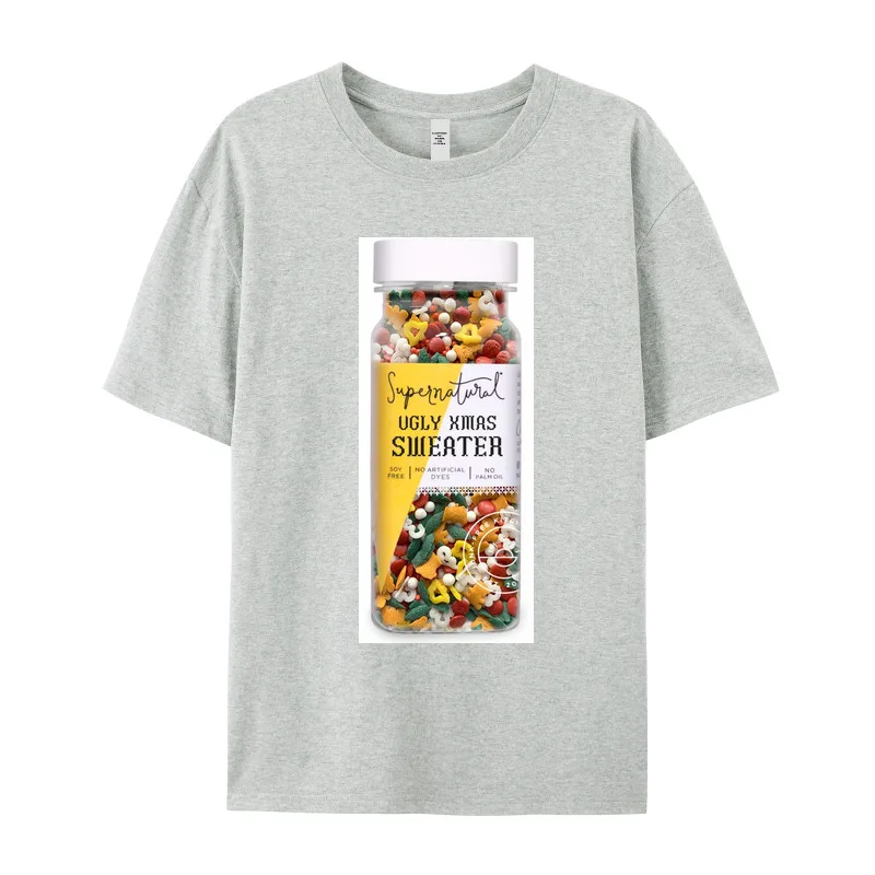 Normal Ug y Xmas Sweater Ho O Neck T-shirts Christmas Tops Tees Short Sleeve Gift Idea Discount Cotton Fabric Graphic Tshirts
