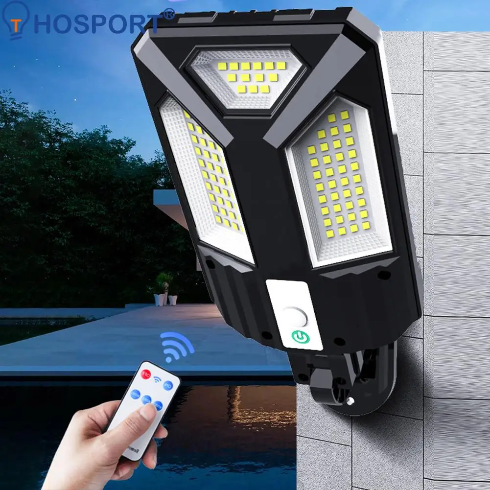 

Solar Wall Lamp COB LED Waterproof PIR Motion Sensor Outdoor Garden Light Remote Control Solar Powered Street Lamp