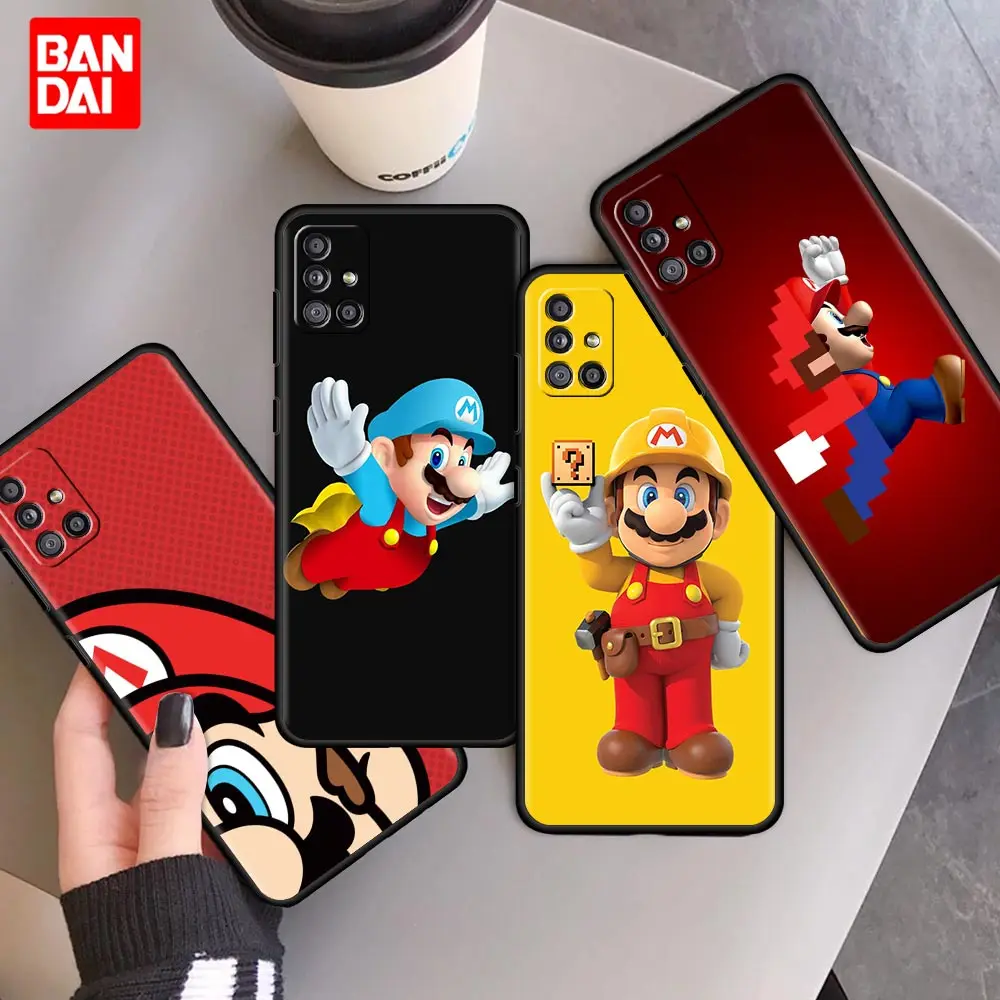 

Cover Case for Samsung Galaxy A12 A51 A21s A02 A02s A22 A32 A52 A72 4G 5G Shell Bag Soft Luxury Funda Fashion Super Mario