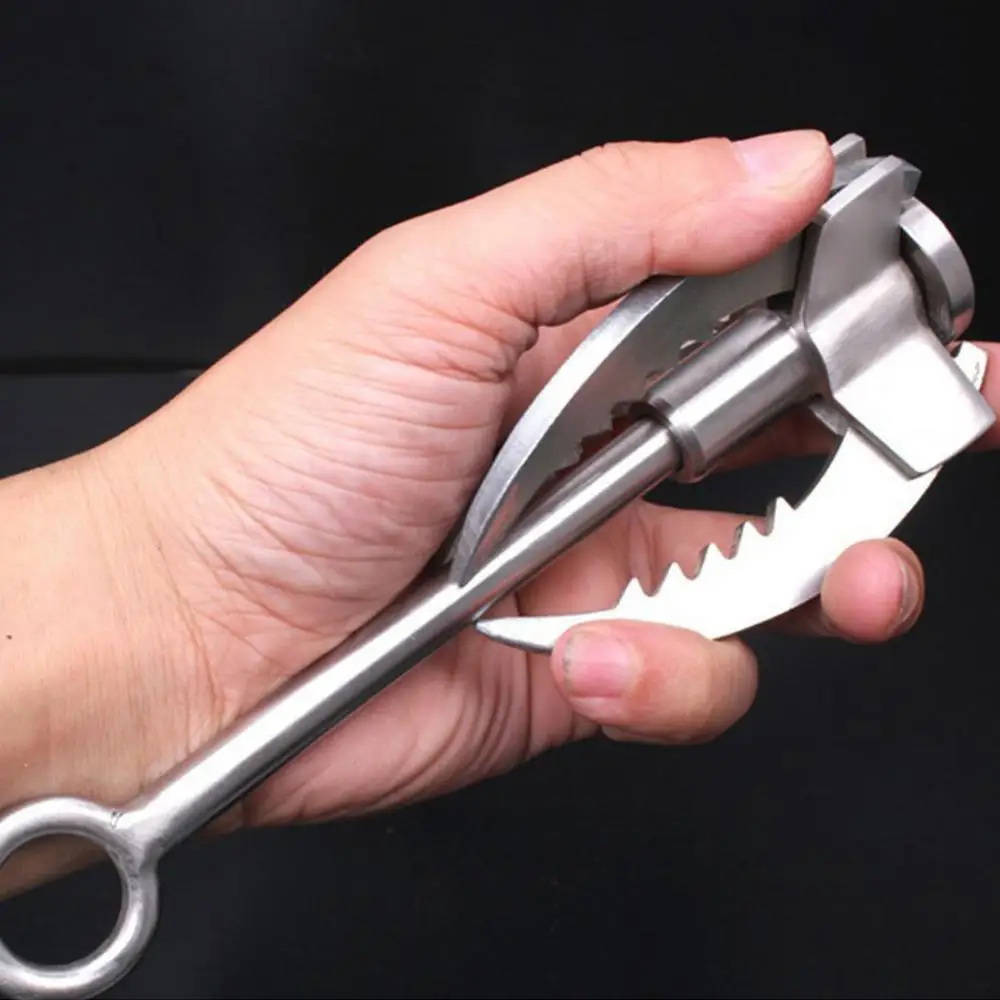 

Camping Carabiner Tool Climbing Hiking Outdoor Fishing Survival Foldable Steel Grappling 3-Claw Hook Military Wall Equipment