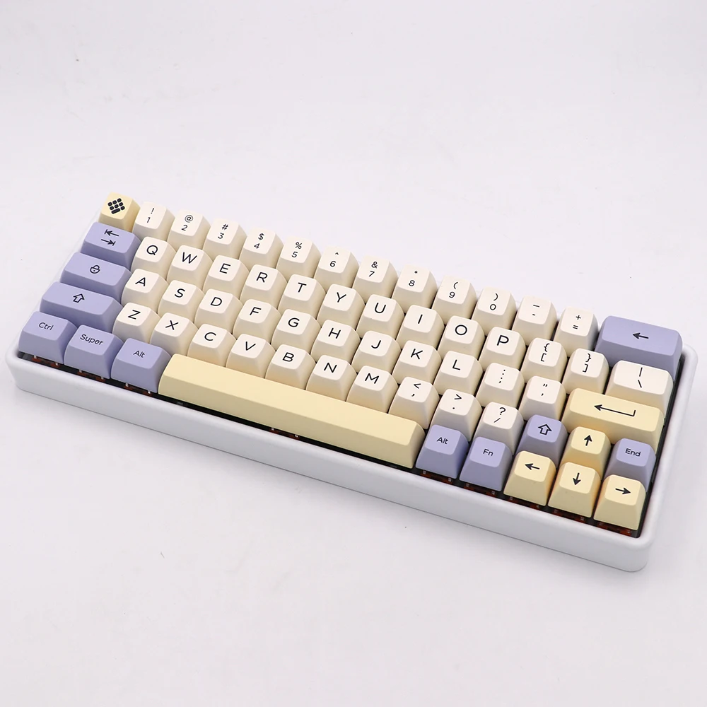 Keypro Минималистичная Лавандовая тема SA профиль PBT клавиатура для проводной USB