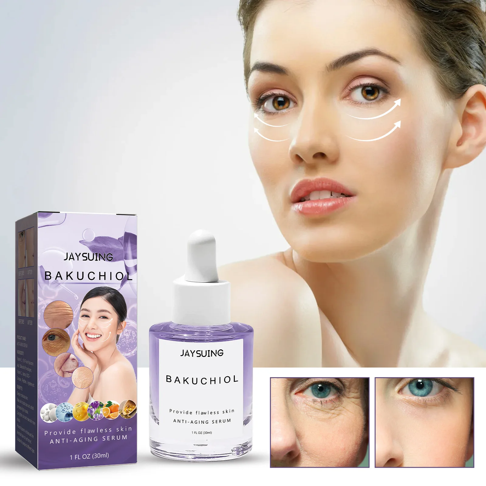 

Collagen Remove Wrinkle Face Serum Lifting Firming Anti Aging Fade Fine Lines Whitening Brighten Repair Beauty Korean Cosmetics