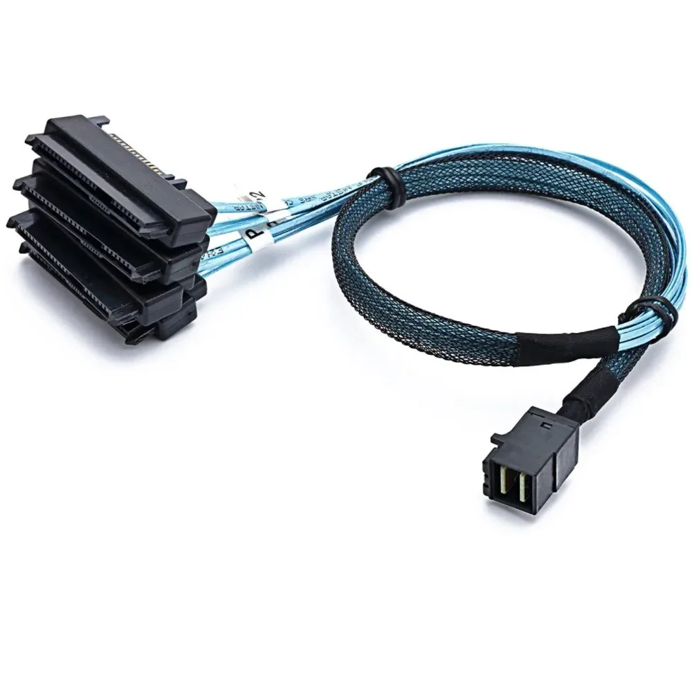 Mini SAS SFF-8643–4 SFF-8482 29-контактный с 15-контактным разъемом питания SATA Raid Controller