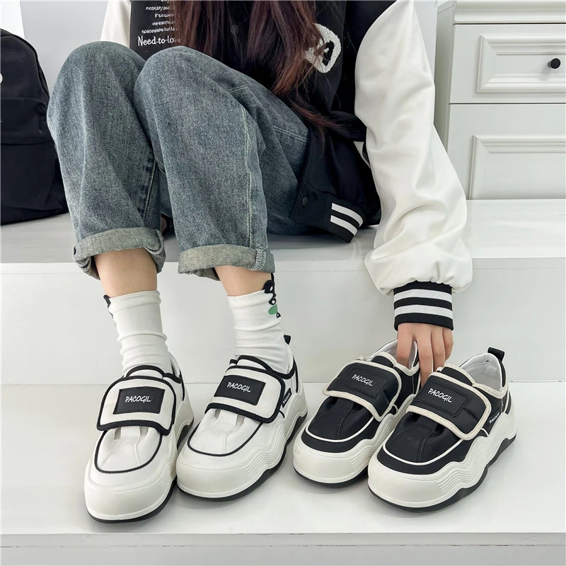 Spring New Women's Sneakers Casual Fashion Ladies Vulcanized Shoes Cute Platform Shoes Simple Classic Design Women's Shoes