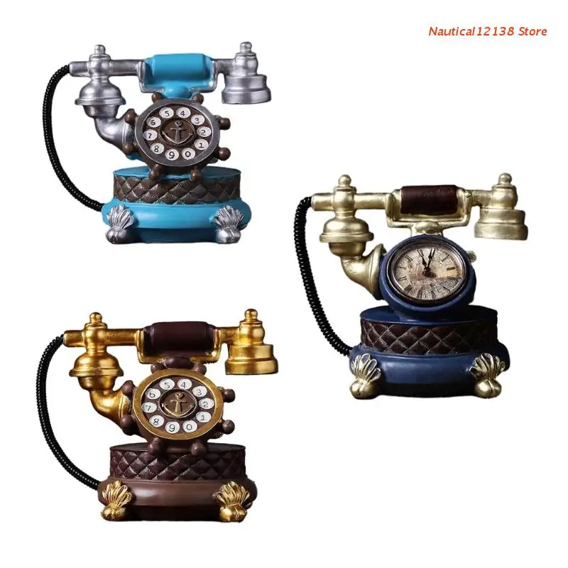 

Ретро-Статуэтка телефона из смолы, декоративная модель украшения для дома, винный шкаф, украшение для отеля