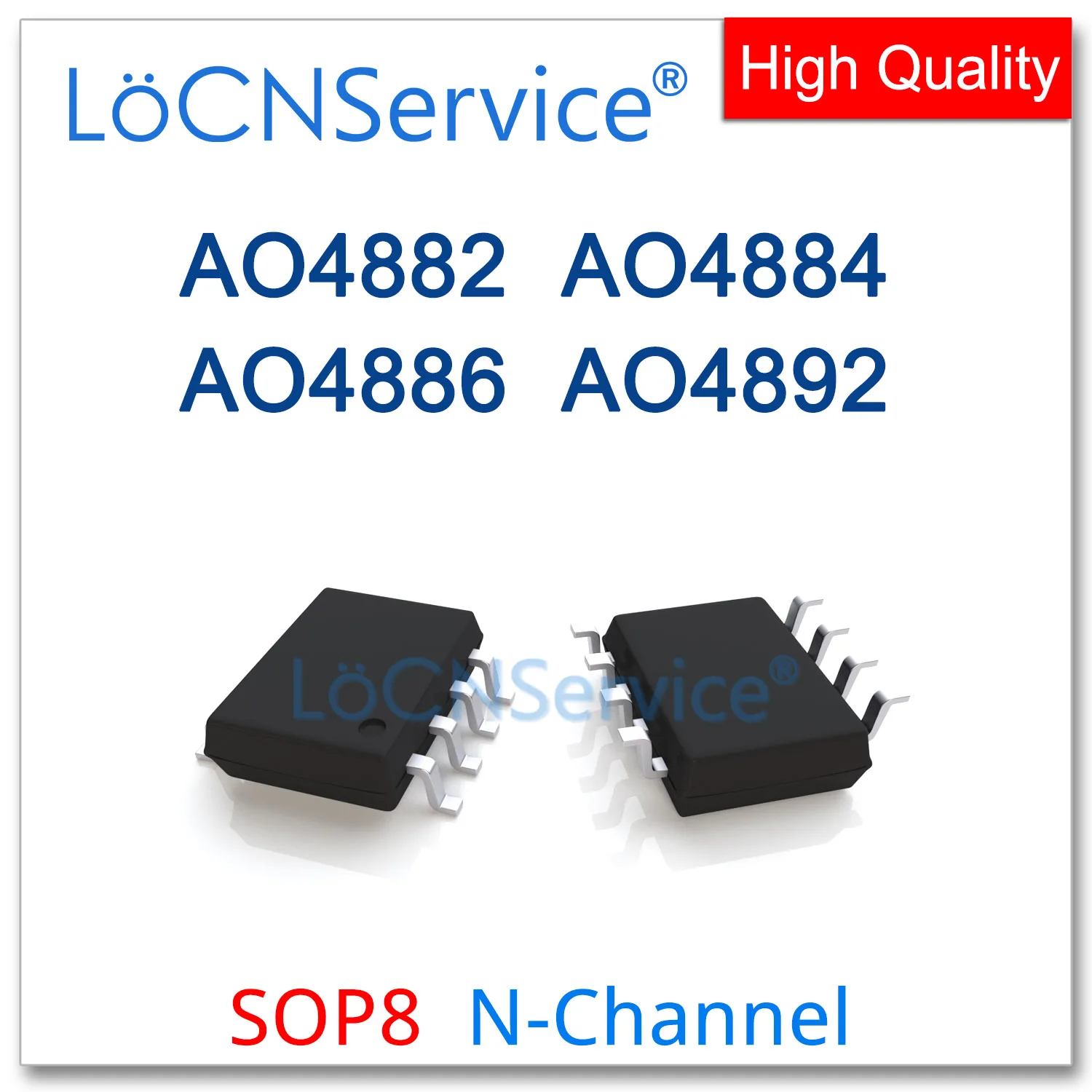 LoCNService 50 шт. 500 SOP8 AO4882 AO4884 AO4886 AO4892 N-канальные МОП-транзисторы Высокое качество 4882