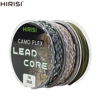 2 rolls 35lb 7m leadcore carp fishing tackle line make carp hair rigs 3 color braided lead line carp litcor