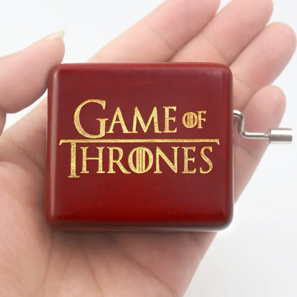 

Rosiking Wooden Vintage Clockwork Music Box Game of Thrones For Frends Girl and Children Birthday Gift
