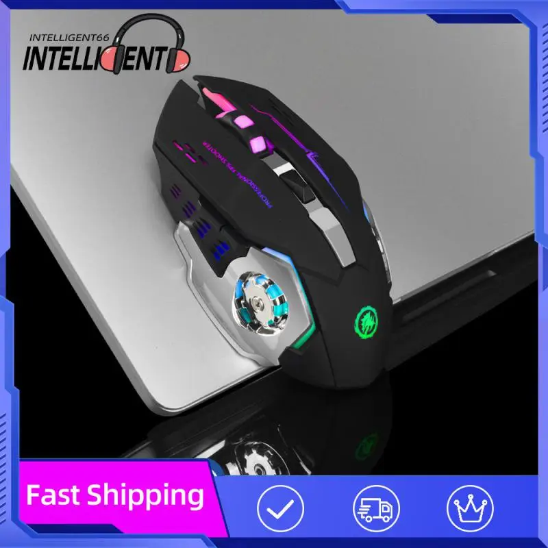 

Ergonomic Design Mute Mouse Rechargeable Or Battery Relieves Hand Fatigue Mouse Energy-saving Electricity Gaming Mouse