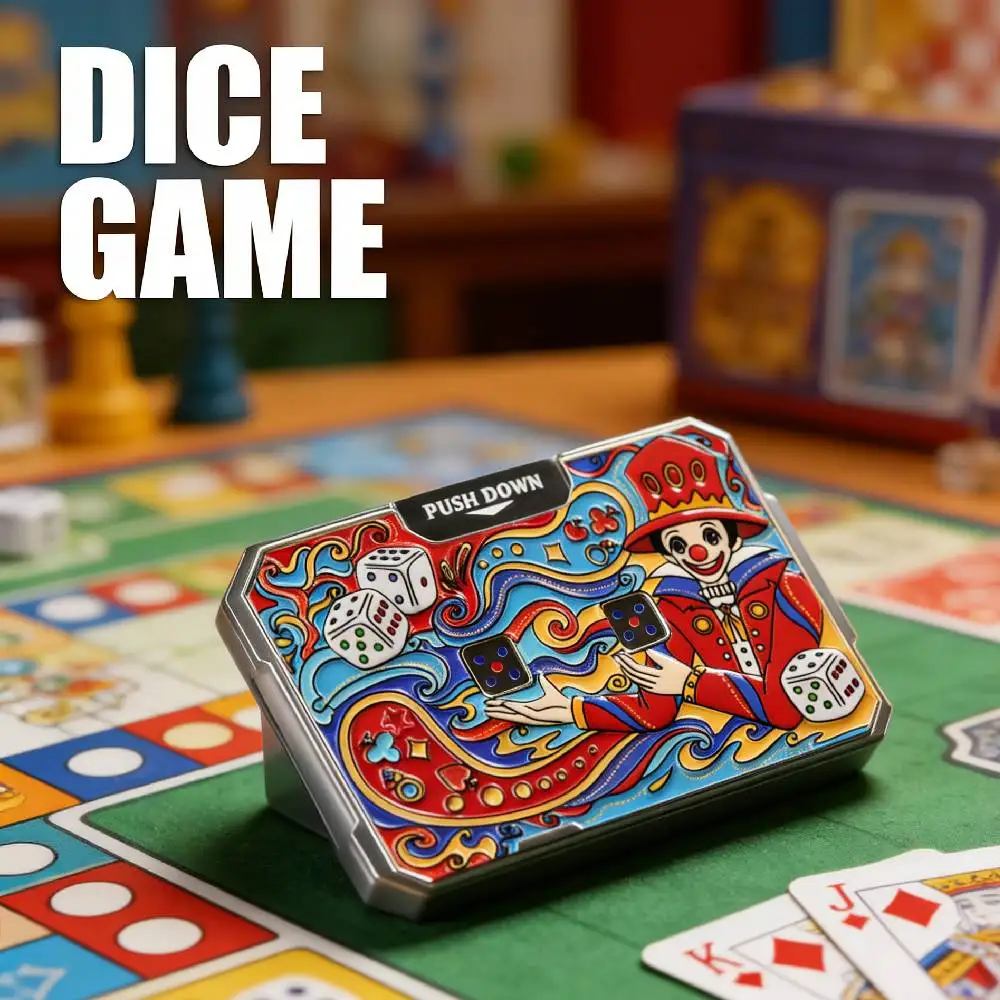 Фото Механический кубик-роллер для карточных игр, EDC-игрушка, кнопочный роллер для игральных костей, фиджет-роллер для карт, EDC-игрушка для снятия стресса, для ролевых игр №3