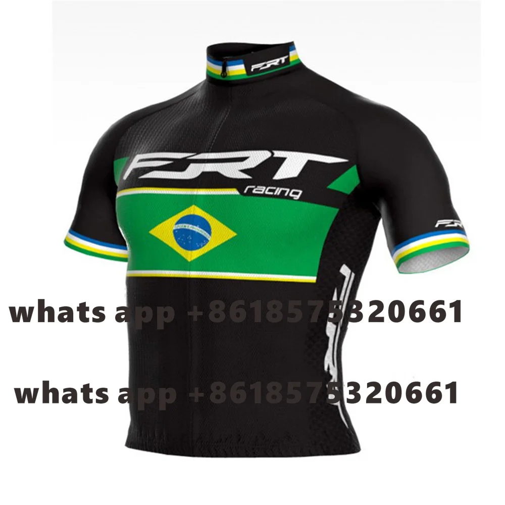 

Summer Pro Racing Jersey FRT Mens Bicycle Cycling Jersey Breathable Short Sleeve Shirt Maillot Ciclismo Hombre MTB Bike Top
