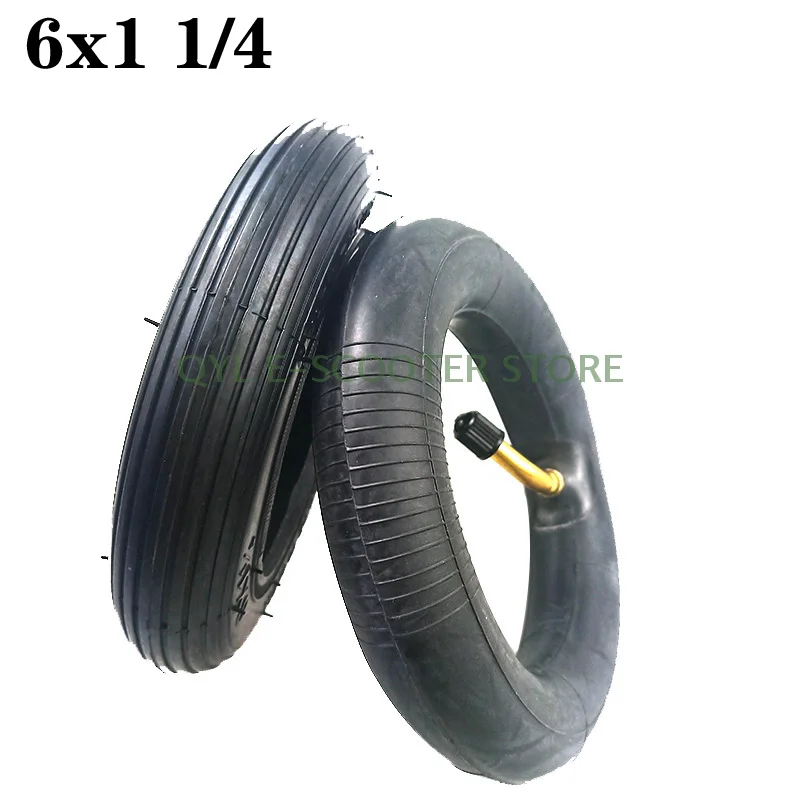 

6-дюймовая колесная шина 6X1 1/4, пневматическая внутренняя и внешняя шина, подходит для складного велосипеда, электрические мини-скутеры для с...