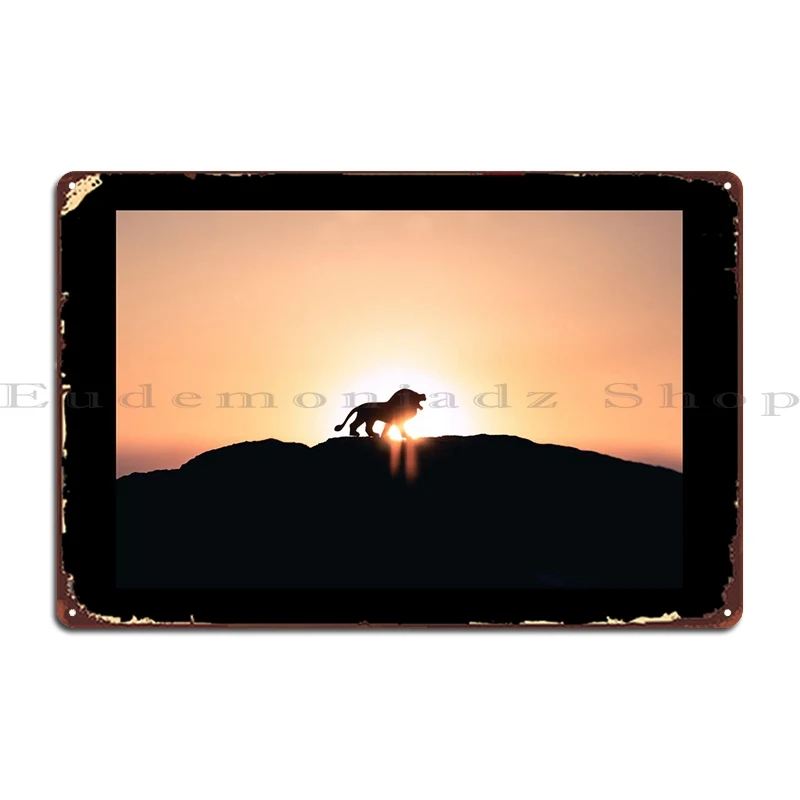 

Lion Metal Plaque Poster Rusty Kitchen Home Printing Plaques Tin Sign Poster