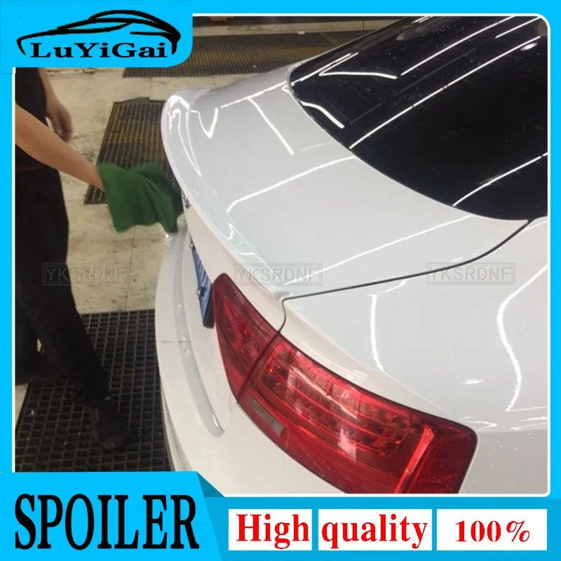 

Использование для AUDI A5 Sedan 4-дверный 2009-2016 год Спойлер S5 ABS пластик из углеродного волокна Заднее крыло багажника Комплект кузова автомобиля Аксессуары