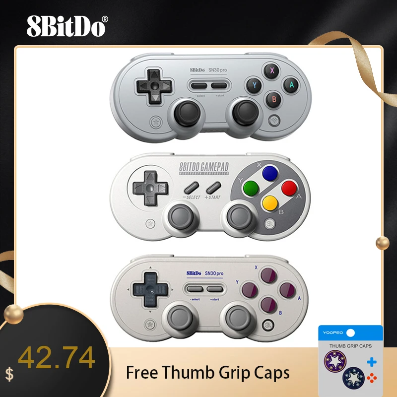 8BitDo SF30 Pro SN30 Pro Wireless Bluetooth Gamepad Controller with Joystick for Windows Android macOS Nintendo Switch Steam