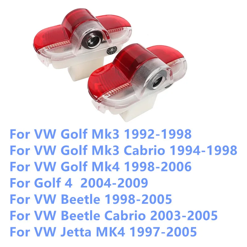 

Комплект Из 2 Светодиодных Дверных Светильников Для VW Golf Mk4 Mk3 Cabrio Jetta MK4 Beetle Caddy MK3 Lavida Vento — Декорати...