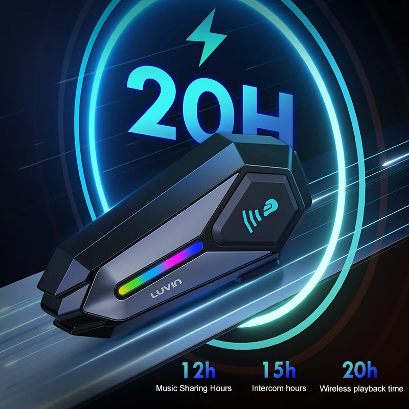 Bluetooth-гарнитура Luvin G8 Mfreedconn для мотоцикла водонепроницаемая